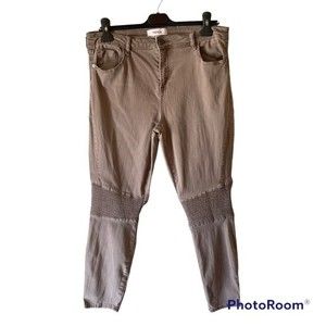 Pistola Audrey Revolve Jeans with Ruched Moto Stretch Detail in Woodrose Size 32